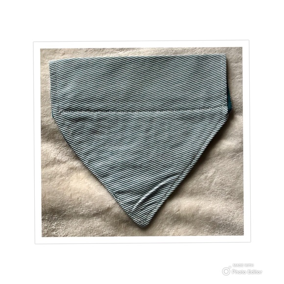 HANDMADE DOG BANDANA PERSONALIZED EMBROIDERED LITTLE MONSTER SLIP ON COLLAR - Picture 4 of 9